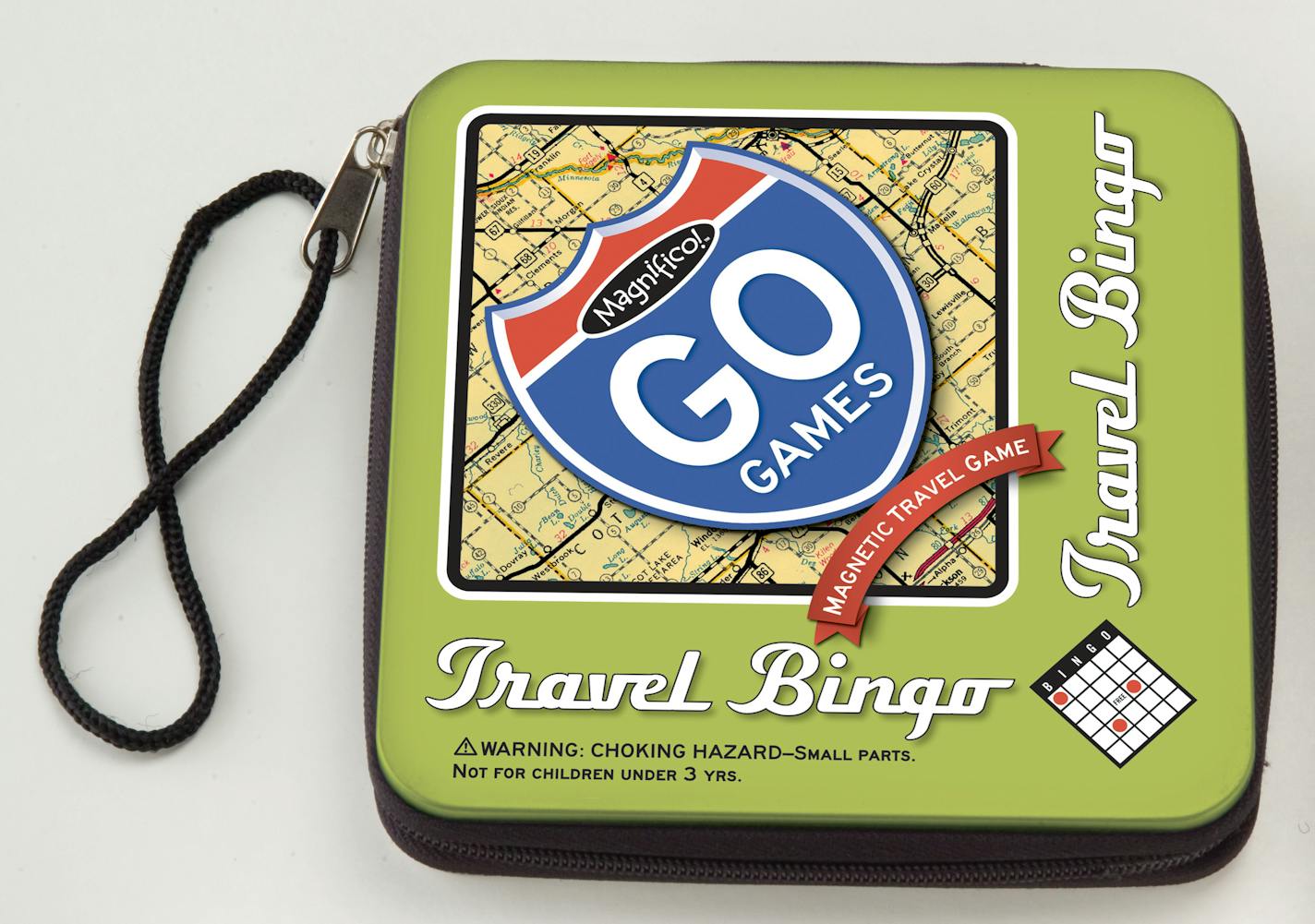 Go Games by Magnetic Poetry, including Travel Bingo.