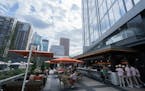 The newly opened Riva Terrace at Four Seasons offers a skyline view of downtown Minneapolis from the fourth-floor patio.