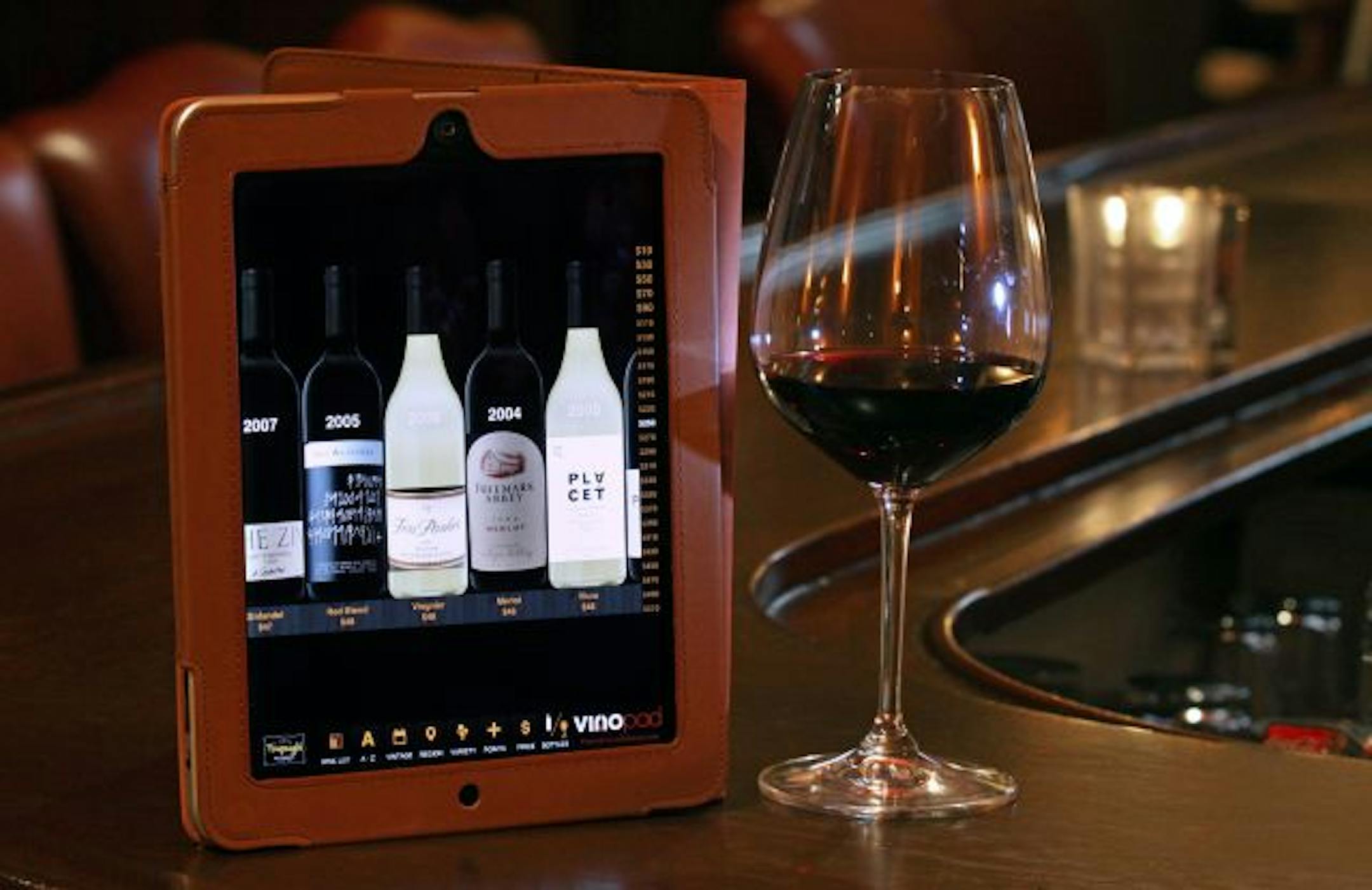 Forepaugh's in St. Paul has five iPads with the Vinopad app on hand so that customers can select from its more than 500 wines. The app lets customers sort through the wine list alphabetically, or by region, vintage or price.
