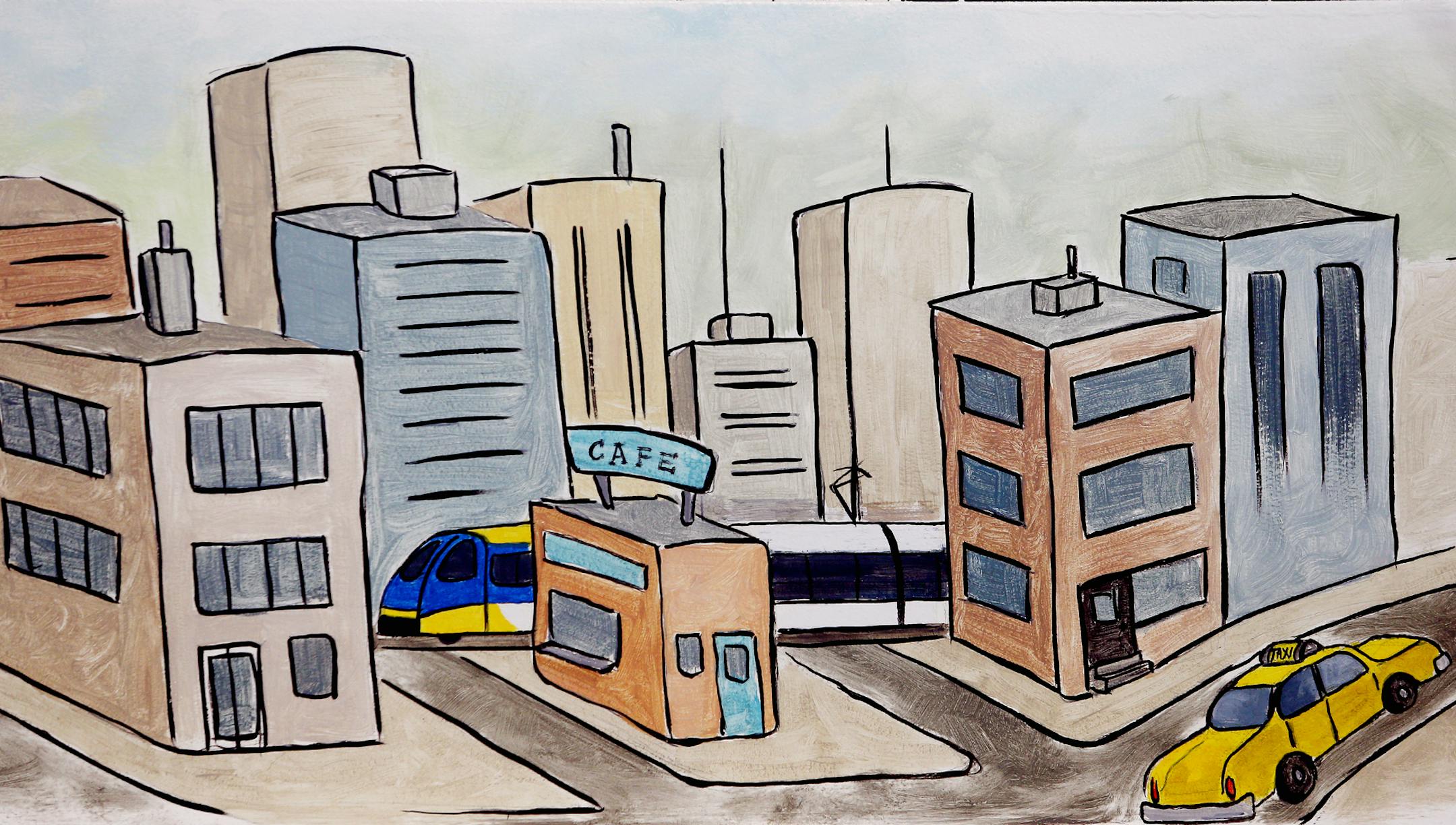 Julie Prairie, a mural artist for the Children's Museum created a wall painting in Wescott Library in Eagan. ] JOELKOYAMA‚Ä¢jkoyama@startribune Minneapolis, MN on May 8, 2014. Julie Prairie, a mural artist for the Children's Museum will do some more painting in Wescott Library in Eagan.