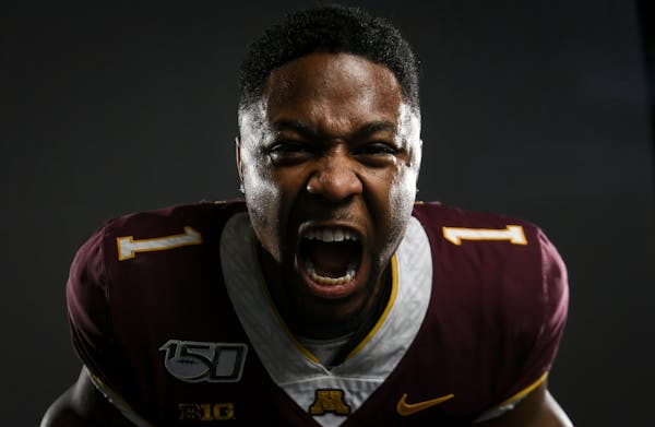 Gophers running back Rodney Smith was photographed Tuesday during media day. ] Aaron Lavinsky &#xa5; aaron.lavinsky@startribune.com The University of 
