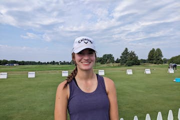 Kathryn VanArragon won the Minnesota Women’s Amateur on Wednesday afternoon and on Thursday morning was at TPC Twin Cities to watch brother Caleb pl