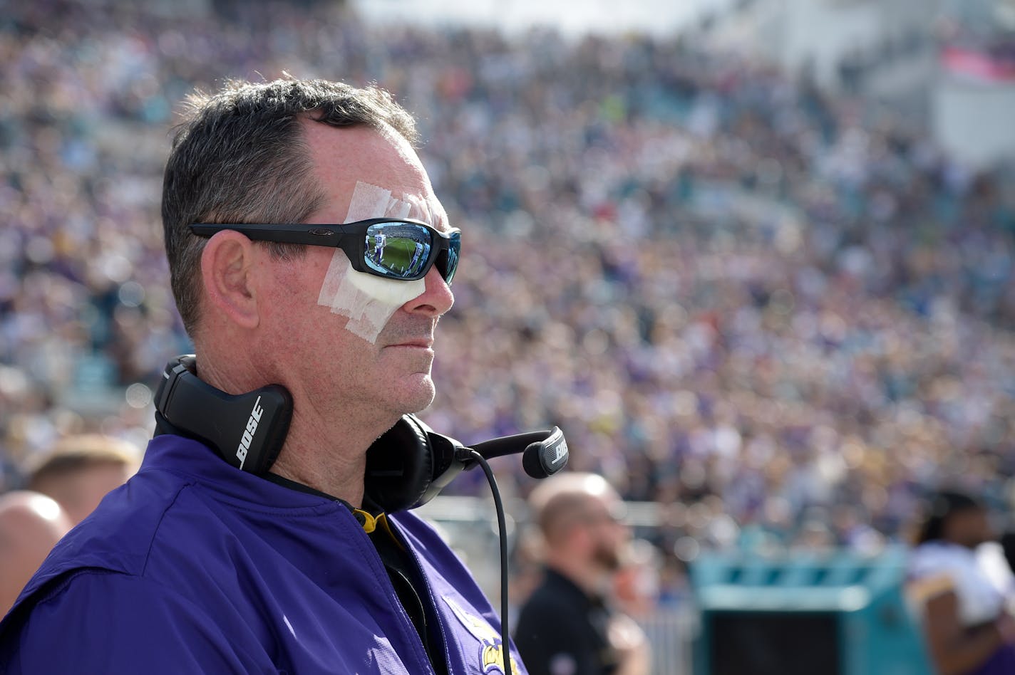 Vikings coach Mike Zimmer, shown prior to a December 2016 game against Jacksonville, said doctors gave him &#x201c;really good news&#x2019;&#x2019; after the latest eye surgery.