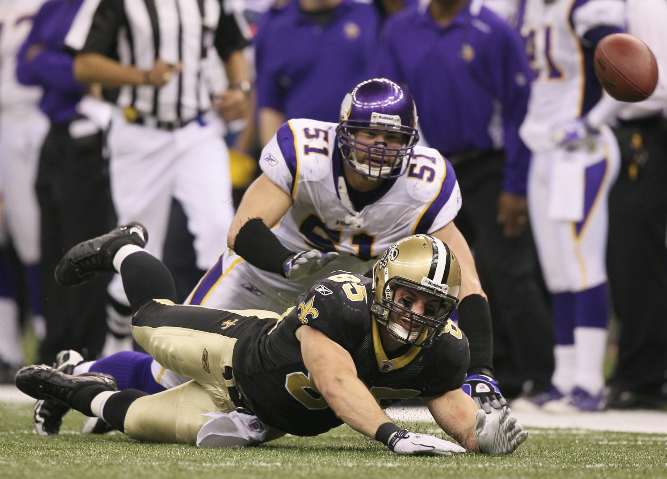 Vikings linebacker Ben Leber was (51)