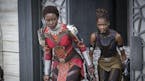 Women take center stage in “Black Panther: Wakanda Forever,” including Lupita Nyong’o (left) and Letitia Wright.