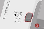 A pair of rookie Minneapolis police offers first encountered George Floyd parked in a car across the street from Cup Food on May 25, 2020.