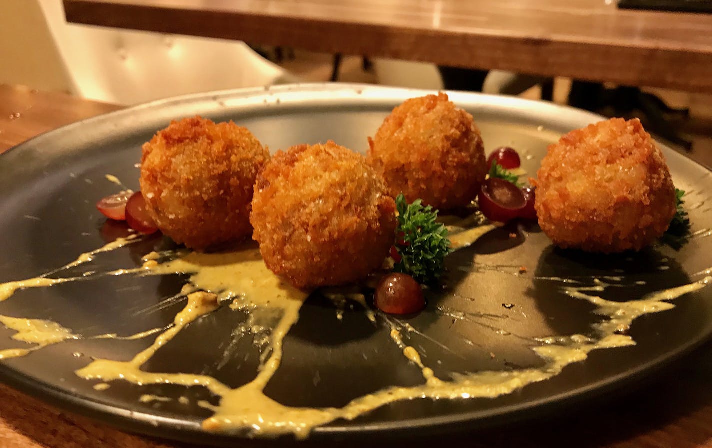 Chicken croquettes at Elephant Bar.