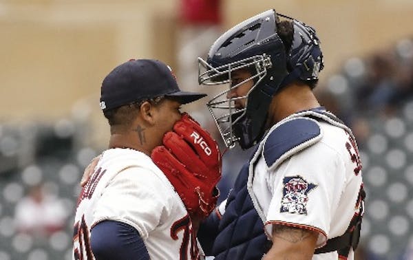 Twins' emergency catcher could be ... a reliever?