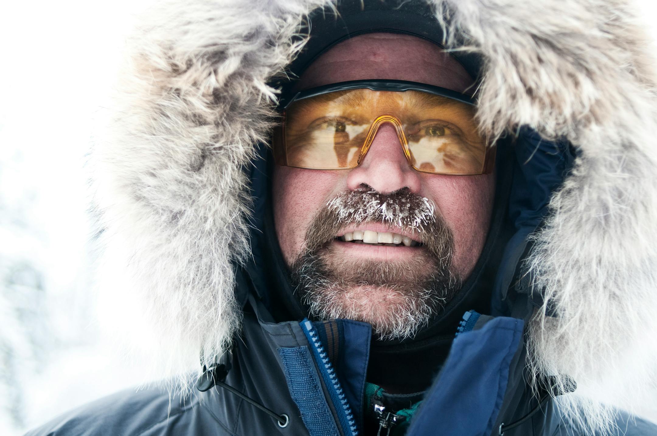 Mark Black, 48, has run sled dogs for 32 years, and this year will run his last John Beargrease Sled Dog Marathon. His team of 14 dogs will pull him across 390 miles of frozen, snow-filled northern Minnesota wilderness.