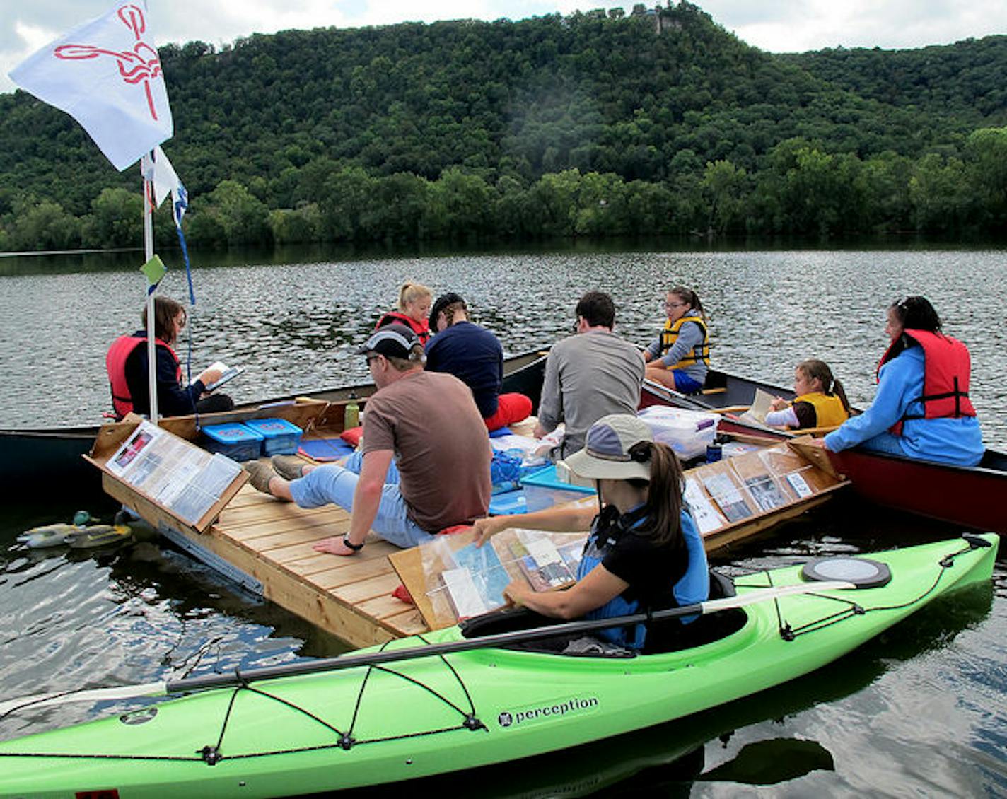 The Floating Library in Winona, 2014.