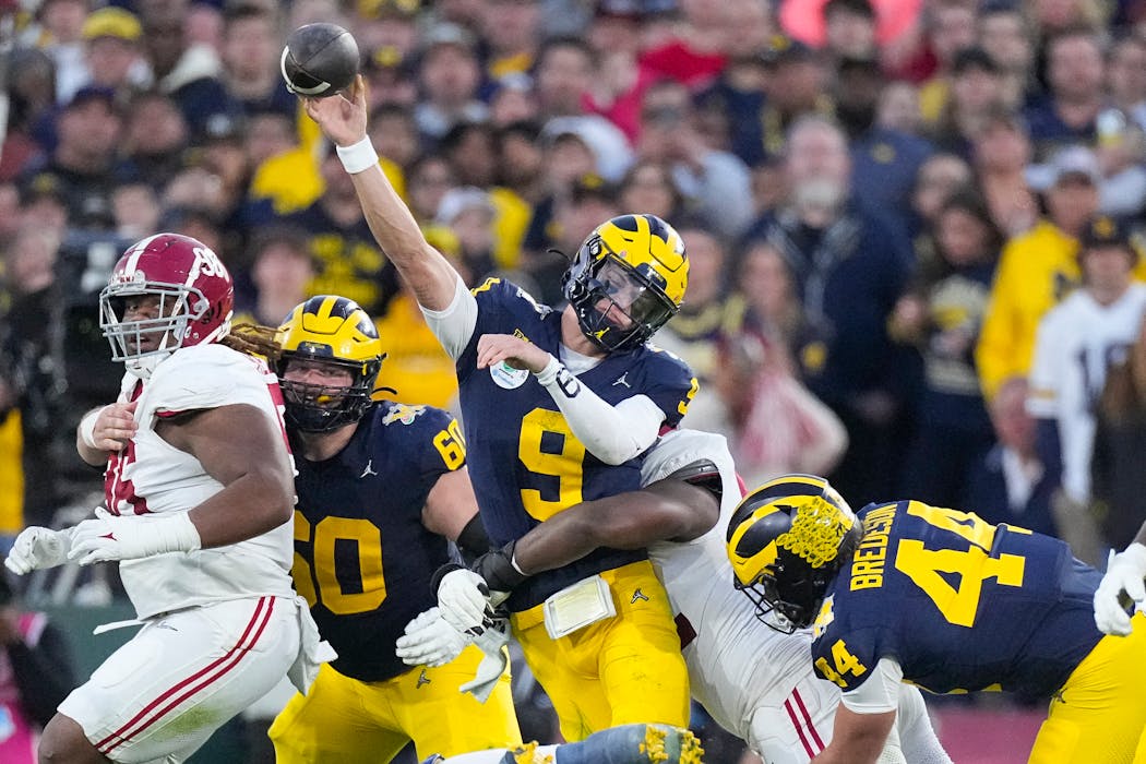 Because of Michigan's tendency to run the ball almost 40 times per game, Wolverines quarterback J.J. McCarthy hasn’t truly gotten the chance to showcase what he can do in an NFL-style offense.