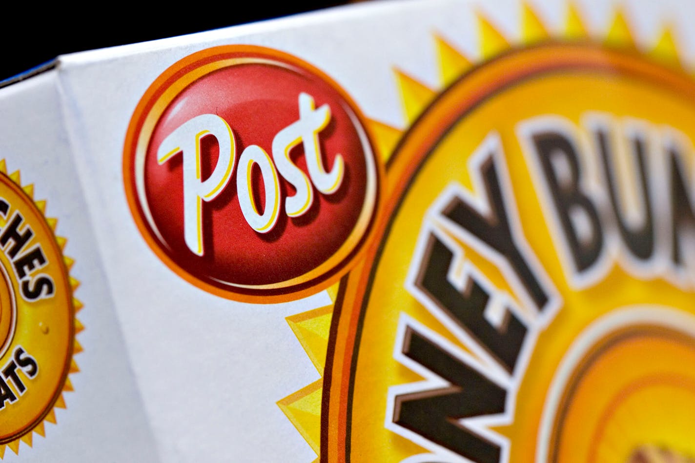 A box of Post brand Honey Bunches of Oats cereal sits on a shelf at Garden of Eden Grocery Store in New York, U.S. on Thursday, Nov. 15, 2007. Ralcorp Holdings Inc., maker of Ry- Krisp crackers and Ralston Foods cereals, agreed to buy Post cereals from Kraft Foods Inc. in a transaction valued at $2.6 billion. Photographer: JB Reed/ Bloomberg News