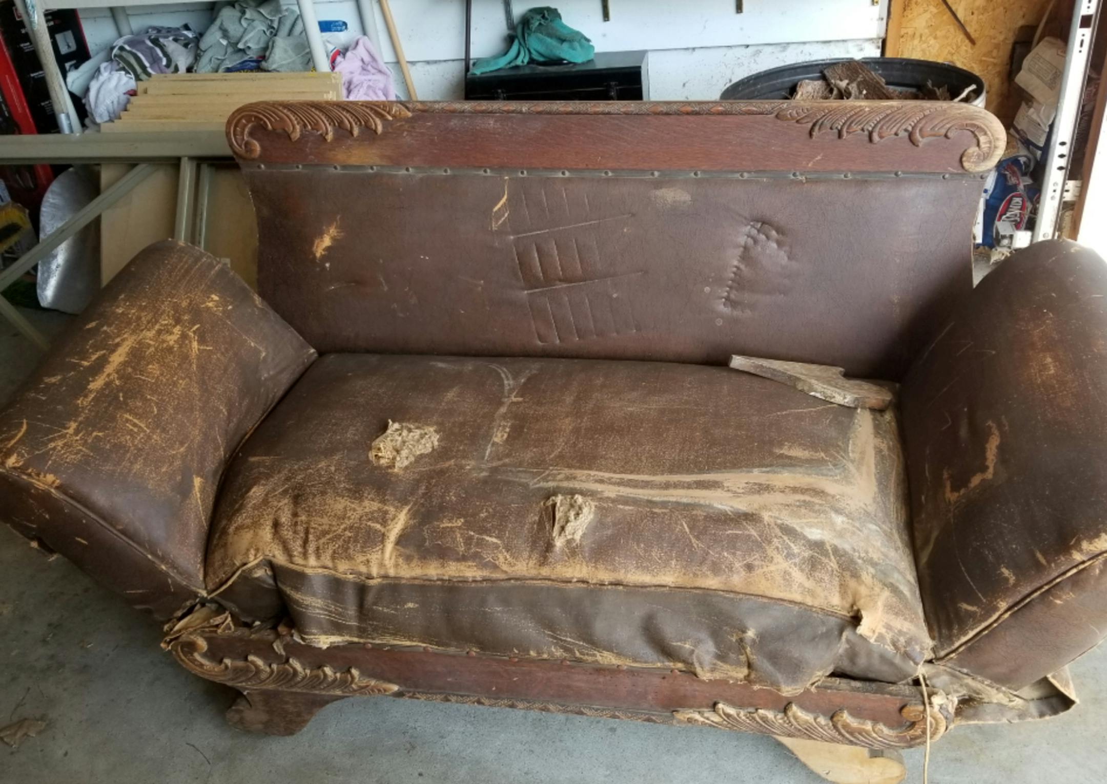 This convertible sofa will be hard to save. (Handout/TNS)
