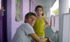 Willem Dafoe and Brooklynn Prince in "The Florida Project."