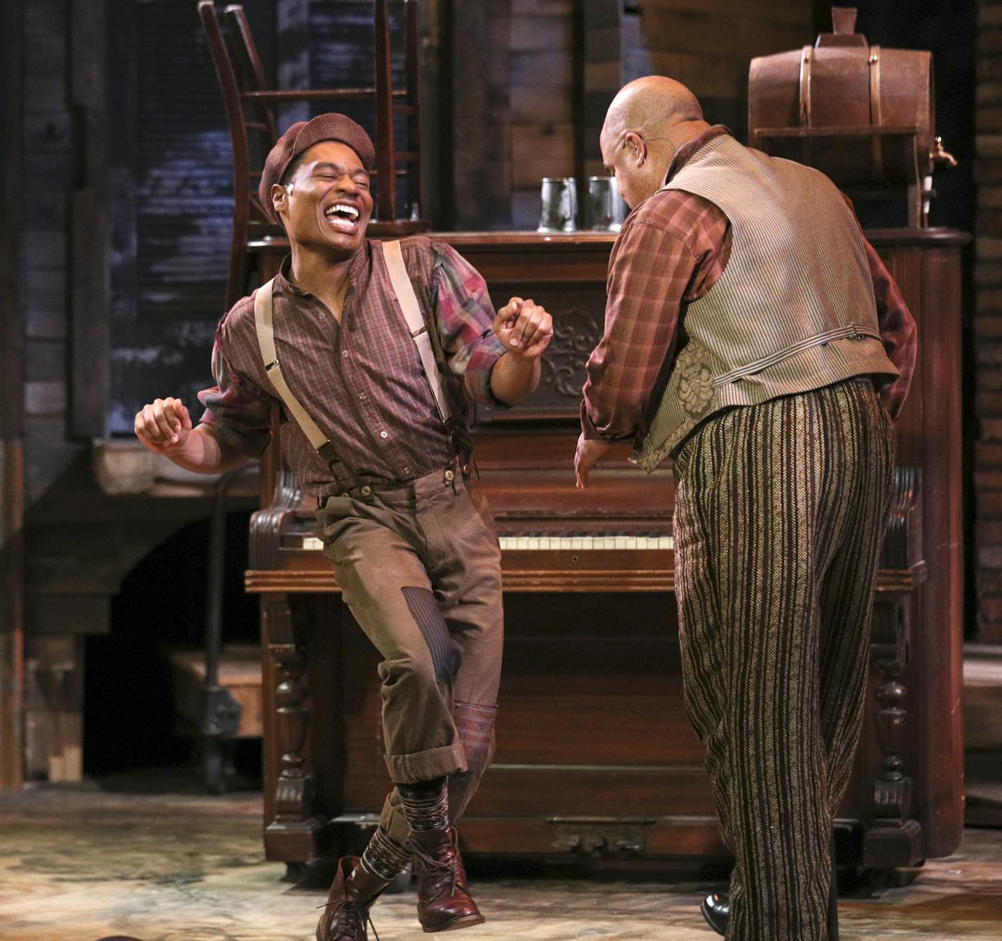 Feature about world premiere of locally produced musical "Five Points" at Latte Da, with book by H.D. Rivers. (Actors Thomasina Petrus John Jamison (center), and T Mychael Rambo BRIAN PETERSON &#x2022; brian.peterson@startribune.com
Minneapolis, MN 03/27/18