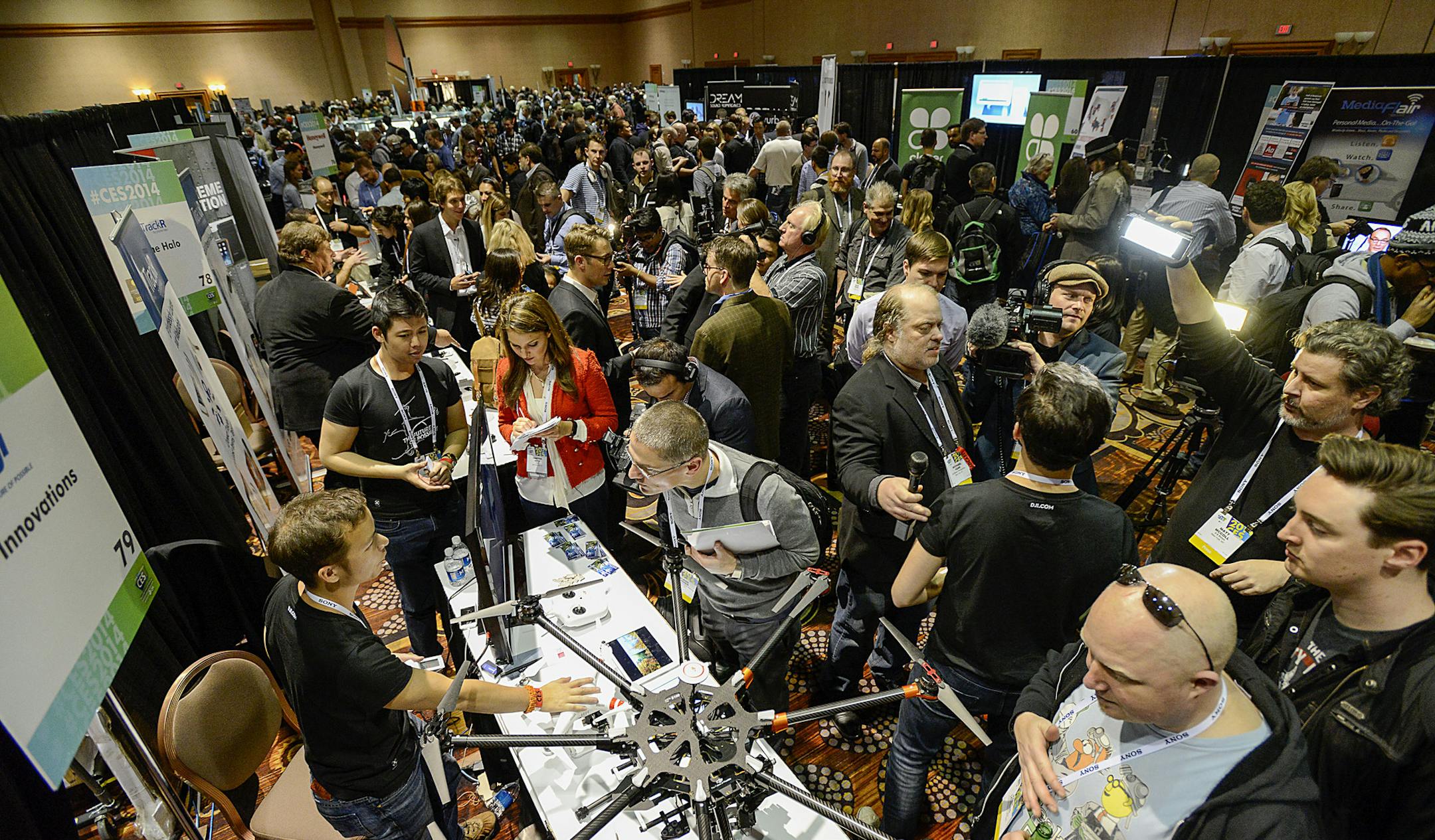 Select Comfort is one of thousands of exhibitors at the 2014 International Consumer Electronics Show in Las Vegas, above, which runs until Friday.