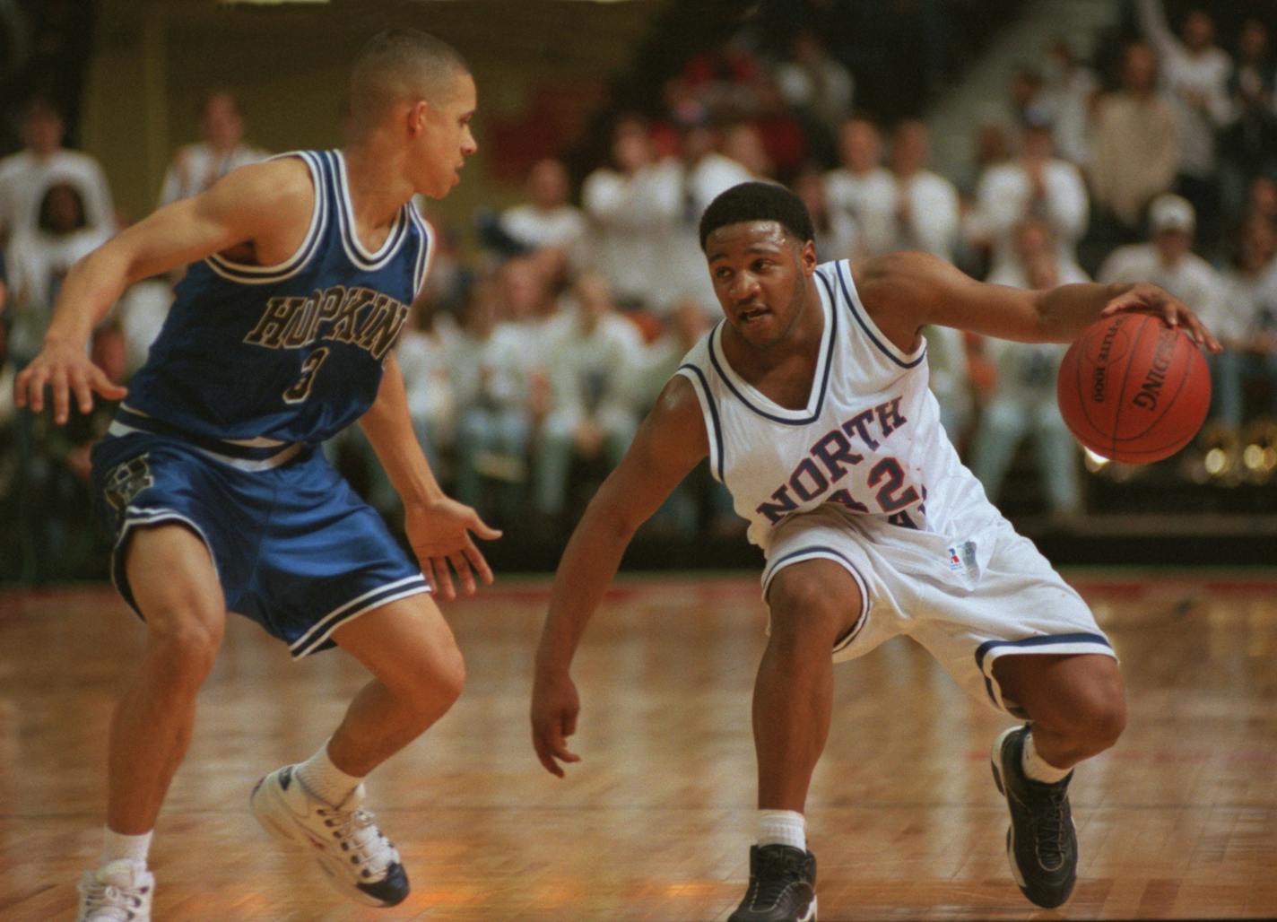 Minneapolis North star guard Khalid El-Amin in 1997.