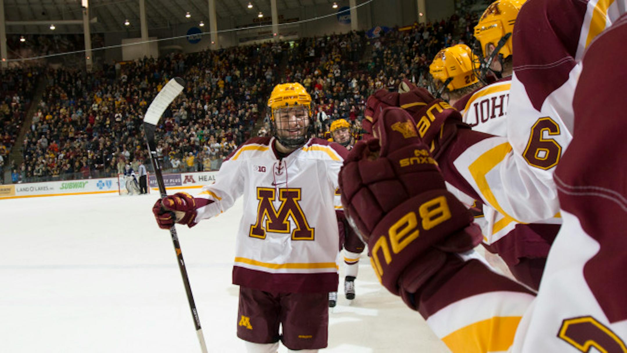Forward Tyler Sheehy will be the captain for the Gophers men's hockey team next season. Photo is courtesy of the University of Minnesota. For more Gophers photos, go to gophersports.com.