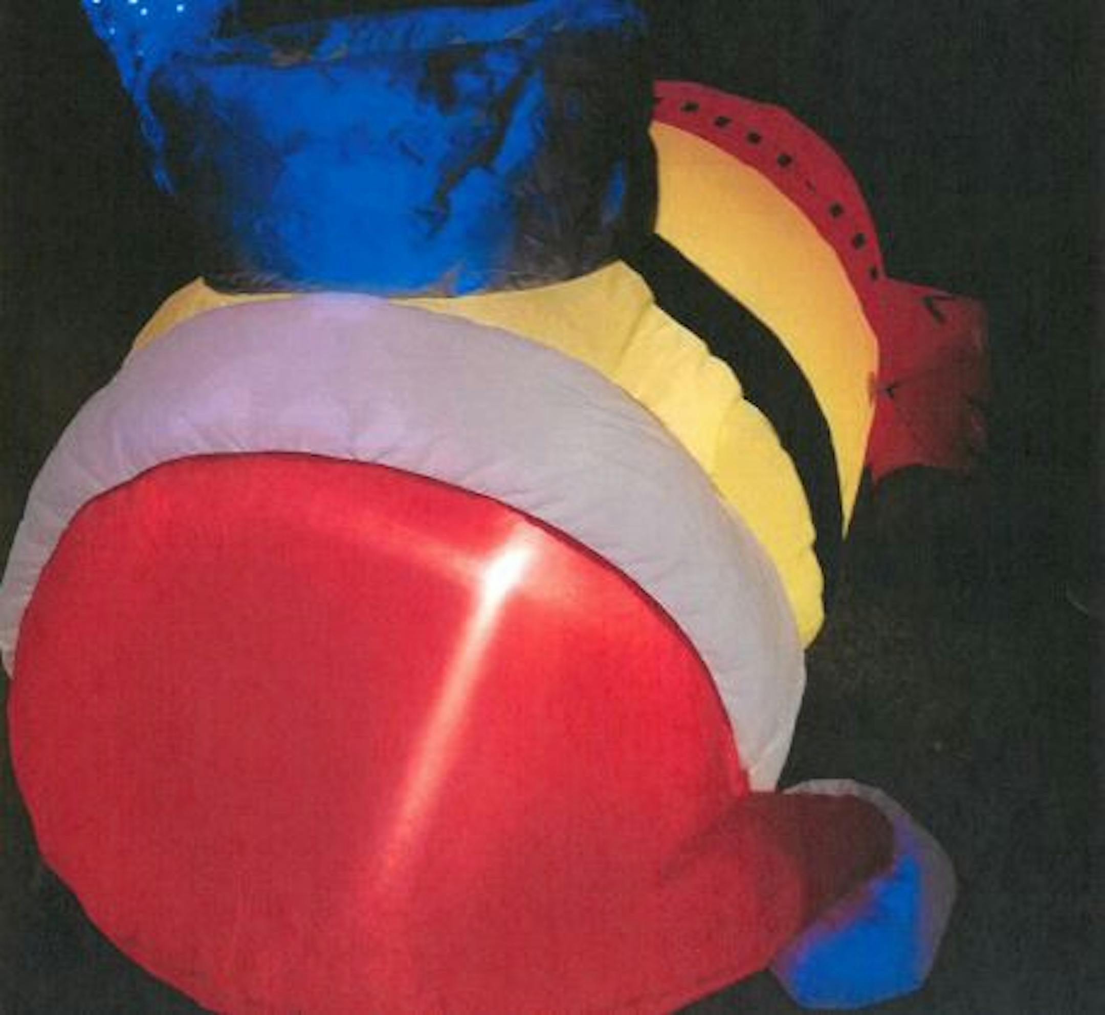 This Minion inflated was slashed in the head.