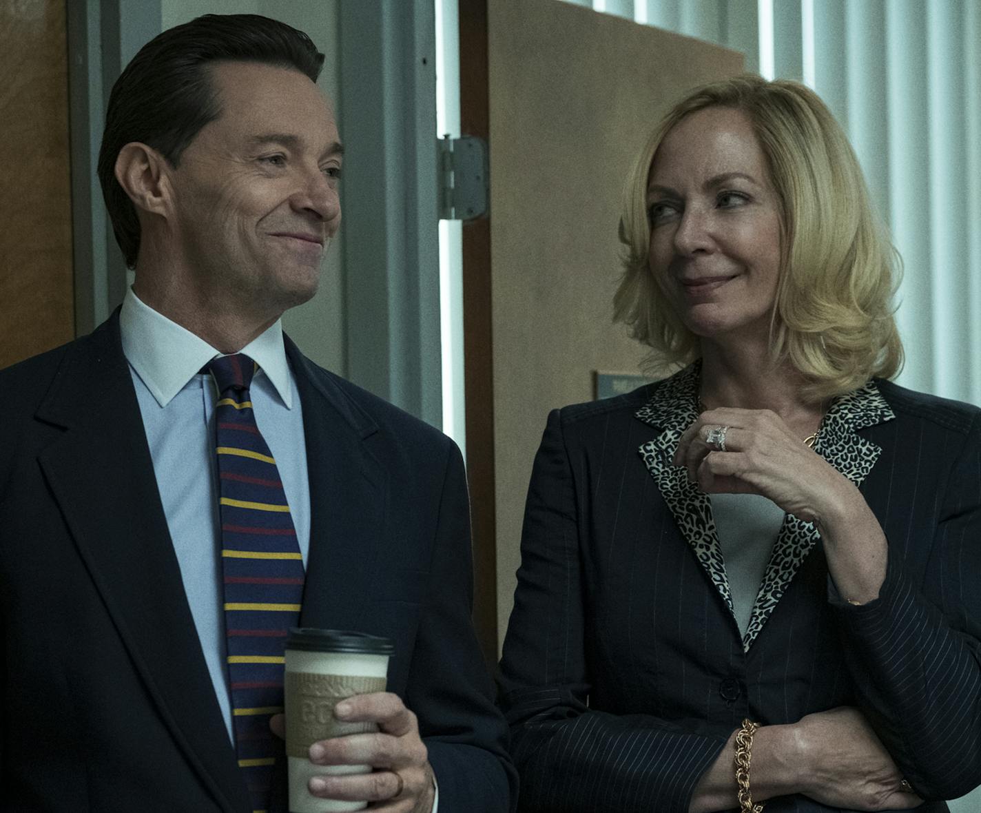 JoJo Whilden/HBO
Hugh Jackman and Allison Janney in "Bad Education."