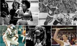 Clockwise from top left: Linda Roberts, Lou Nanne, Katie Smith, Mychal Thompson and Mick Tingelhoff are five of the 10 inductees for the Minnesota Spo