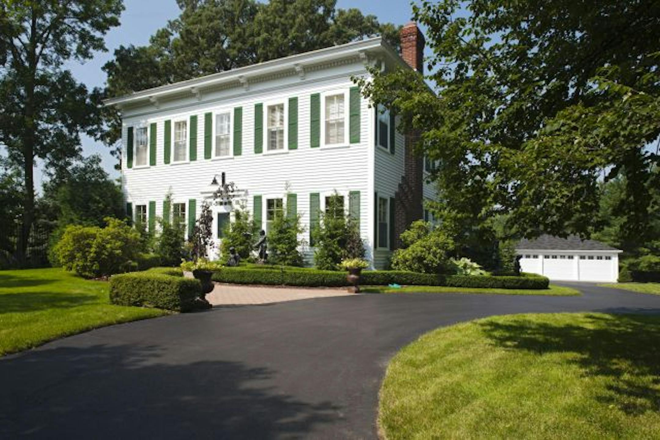 The historic Davern farmhouse in St. Paul, listed by Coldwell Banker Burnet.