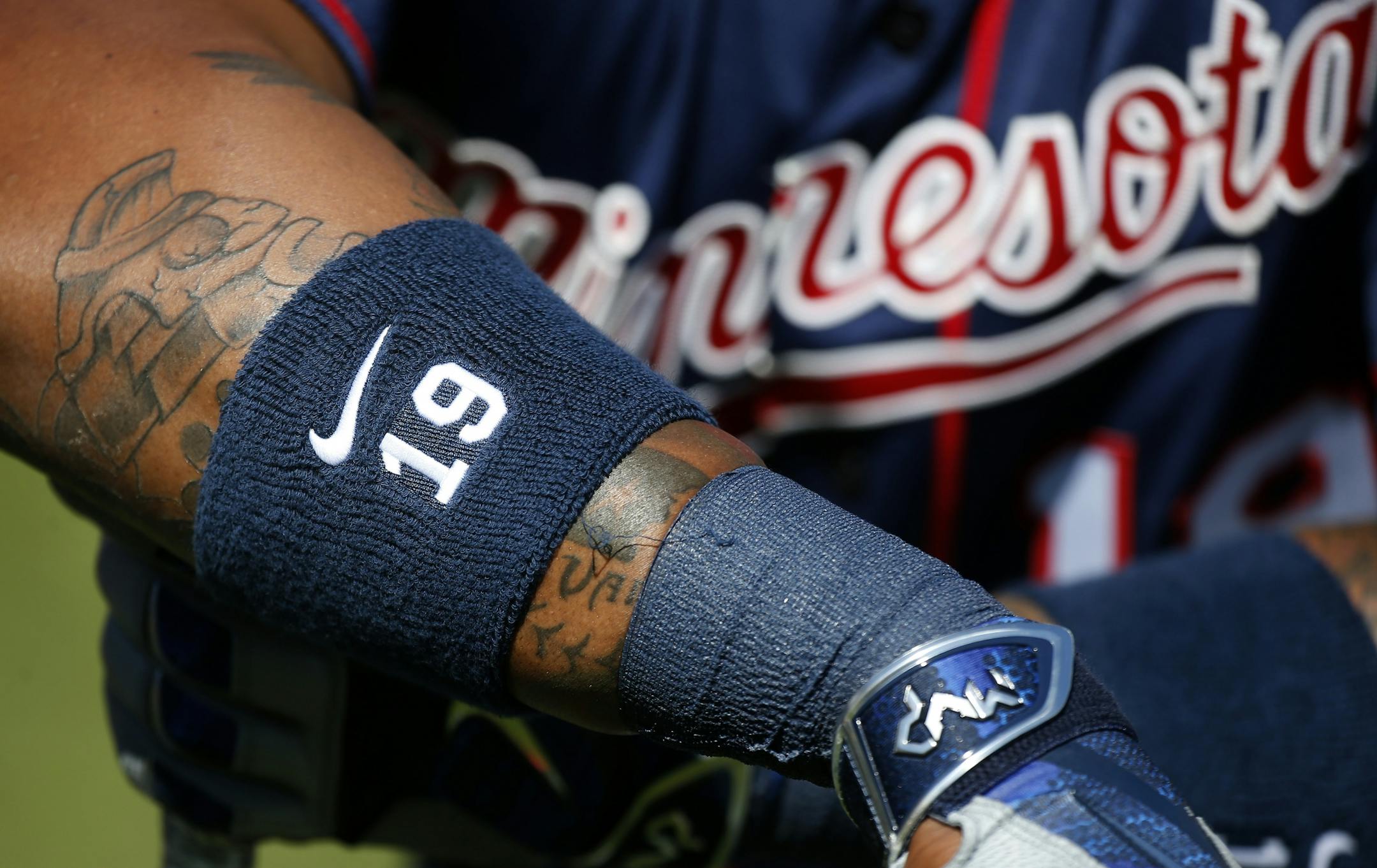 Minnesota Twins Kennys Vargas waited to take batting practice on Sunday.