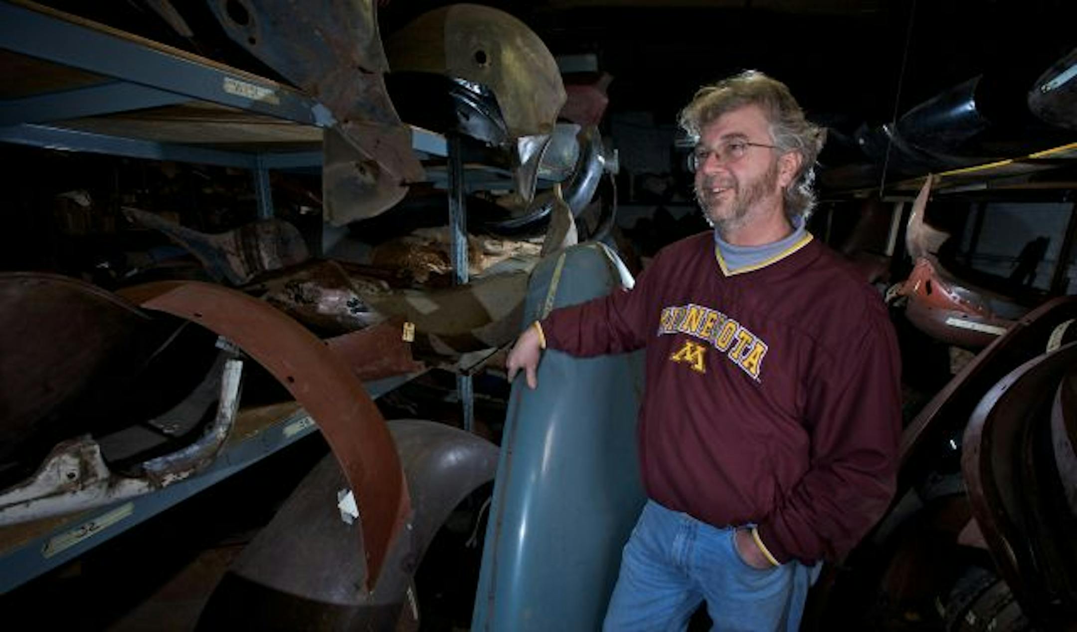 Terry Kashmark is the manager at Little Dearborn Parts, which sells parts for antique Fords (1928-1953) to customers from as far away as Turkey, India and New Zealand.