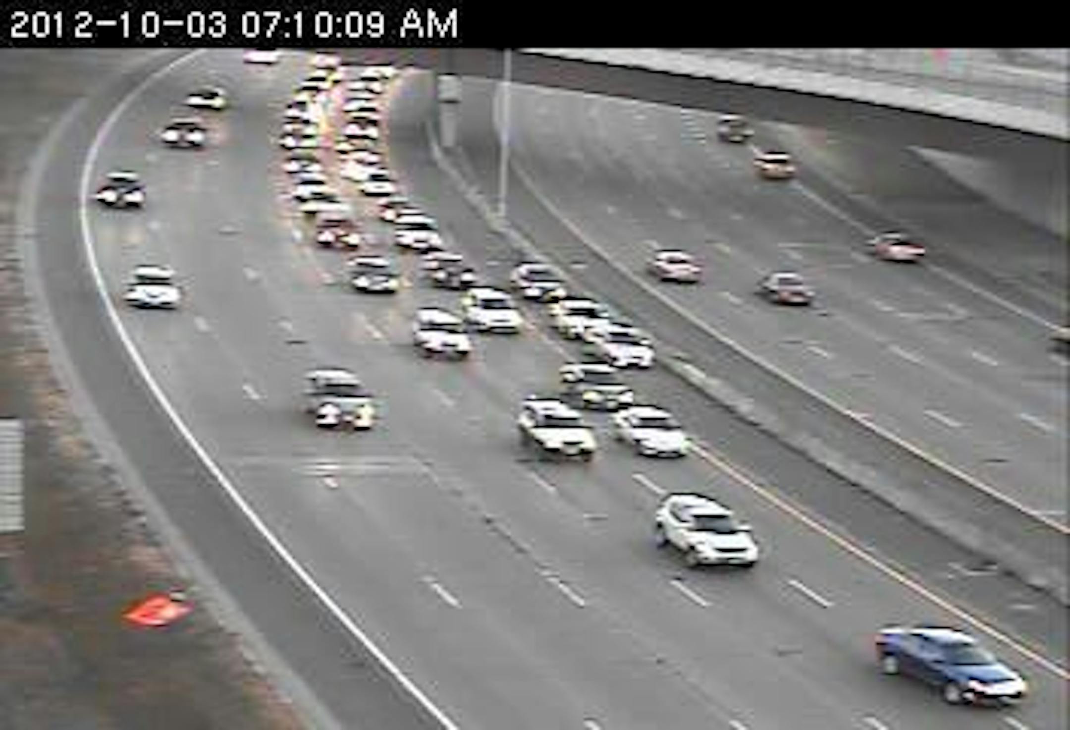 Crash on 94 east at 7th Street in Minneapolis