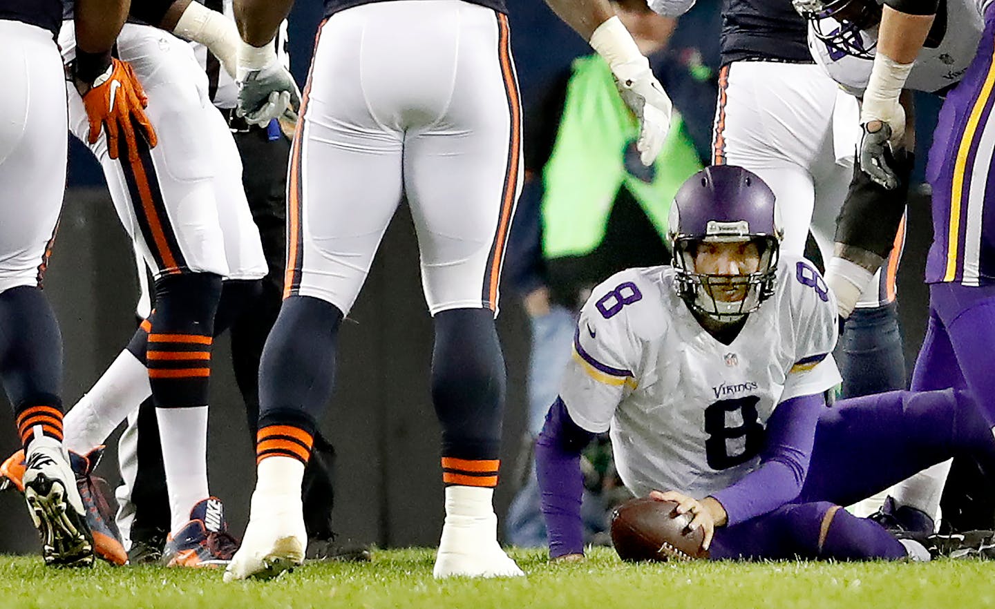 For whatever reason — perhaps heightened expectations? — quarterback Sam Bradford is regressing after opening his Vikings career with four victories and a 70.4 completion percentage.