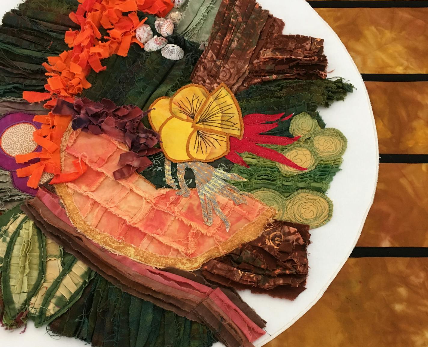 Artist Ann Ribbens and chef Beth Fisher of French Meadow Bakery transformed Fisher's signature dish into "The Color Palate Salad."