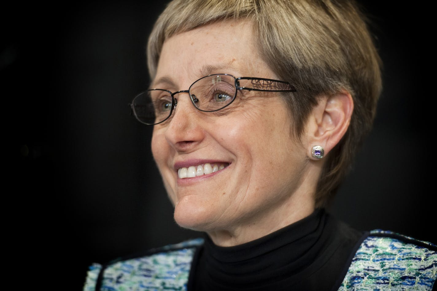 Julie Sullivan is the first lay person and first woman to be president of the University of St. Thomas.