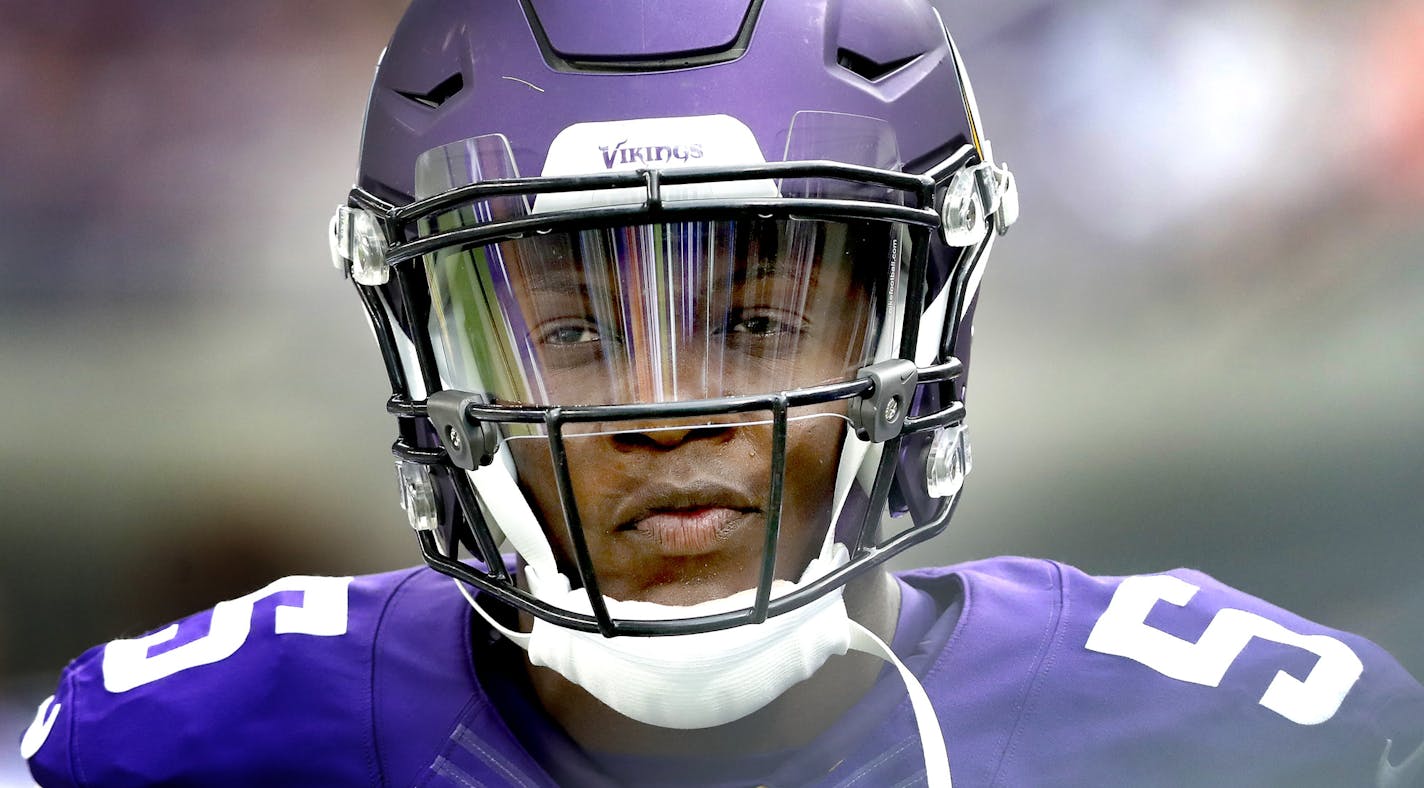 Minnesota Vikings quarterback Teddy Bridgewater on the sideline in the second quarter. ] CARLOS GONZALEZ cgonzalez@startribune.com - August 28, 2016, Minneapolis, MN, US Bank Stadium, Minnesota Vikings vs. San Diego Chargers