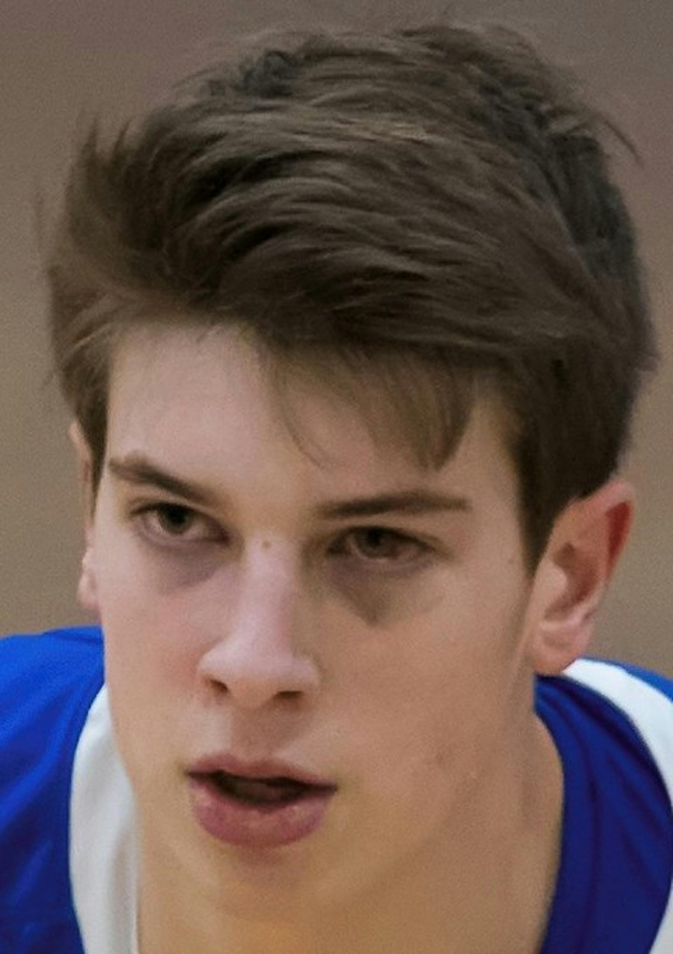 Matt Banovetz, Holy Angels basketball, sr., 2018-19 ORG XMIT: Section Quarter Final