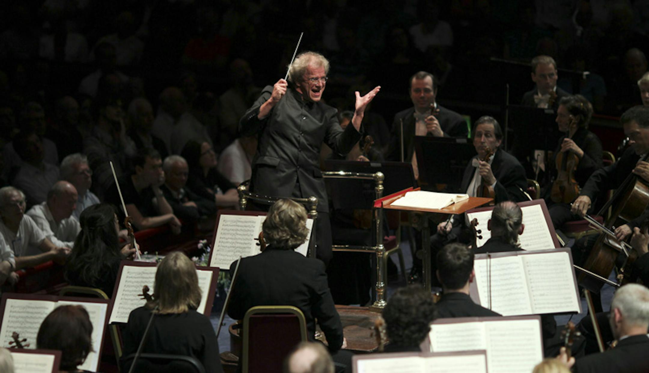 Music Director Osmo Vanska conducted the Minnesota Orchestra's performance of the fourth movement of Beethoven's Symphony No. 9 in D minor, Op. 25 "Choral" at the BBC Proms at Royal Albert Hall in London.
