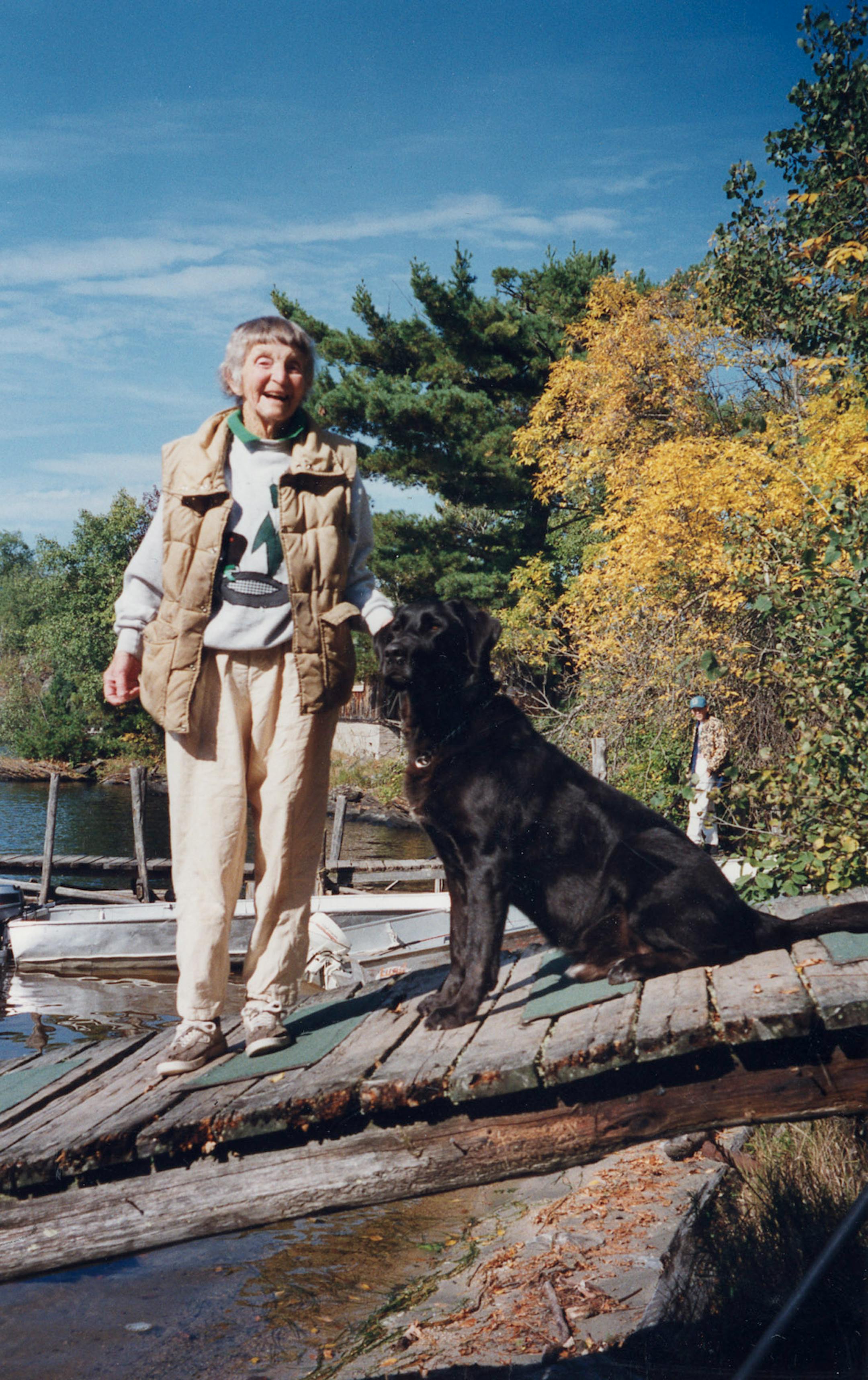Betty Lessard was the owner of Berger's Trading Post fishing camp on Namakan Lake. She is shown in 1994.