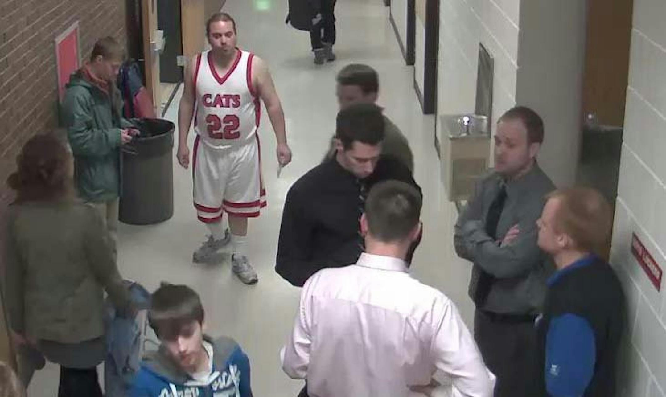 Surveillance video of the Piggyback Bandit in North Dakota