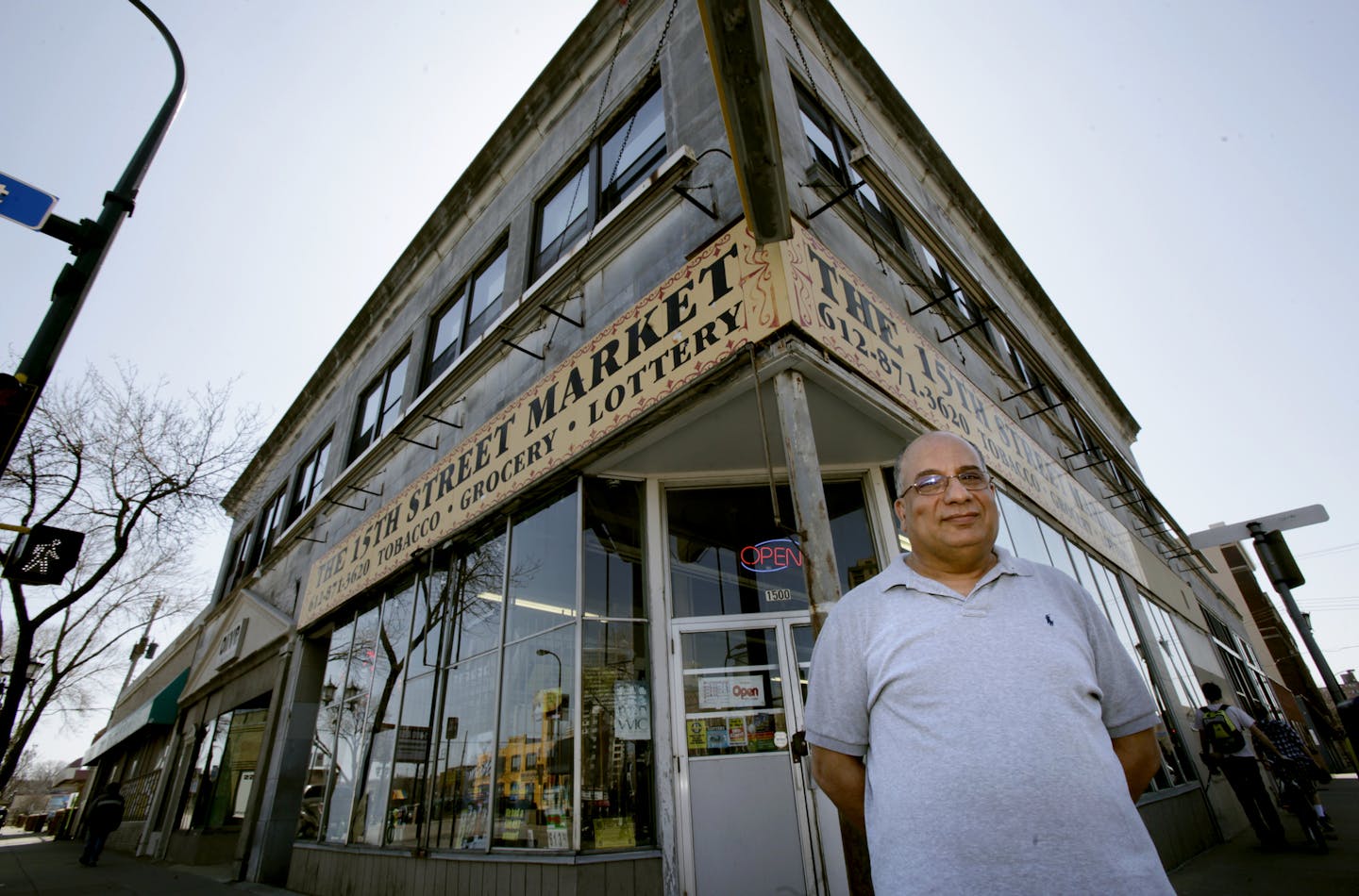 Baha Faroun of 15th Street Market at 1500 Nicollet Ave. in Minneapolis, MN 0n April 26, 2013. ] JOELKOYAMA&#x201a;&#xc4;&#xa2;joel koyama@startribune.com People trolling Craigslist this week for lamps, couches and apartments came across an unusual find this week: an entire city block for sale in Minneapolis for $5 million. Turns out it's actually half a block but still, a pretty good deal.