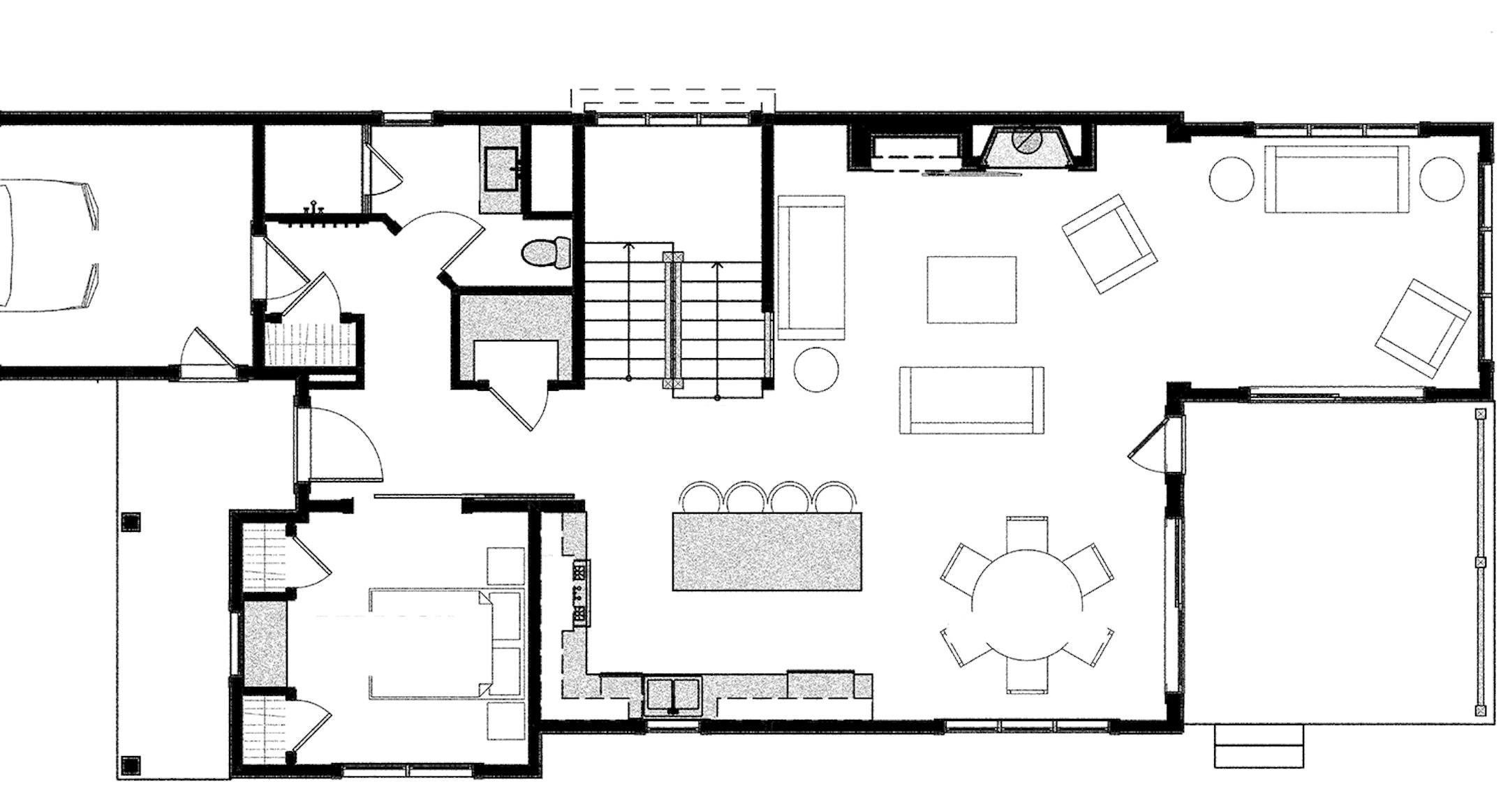 Cottage-style home enhanced by walkout level. Home plan for 071716