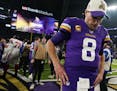 Kirk Cousins walked off the field after the Vikings lost to the New York Giants in an NFC Wild Card game.