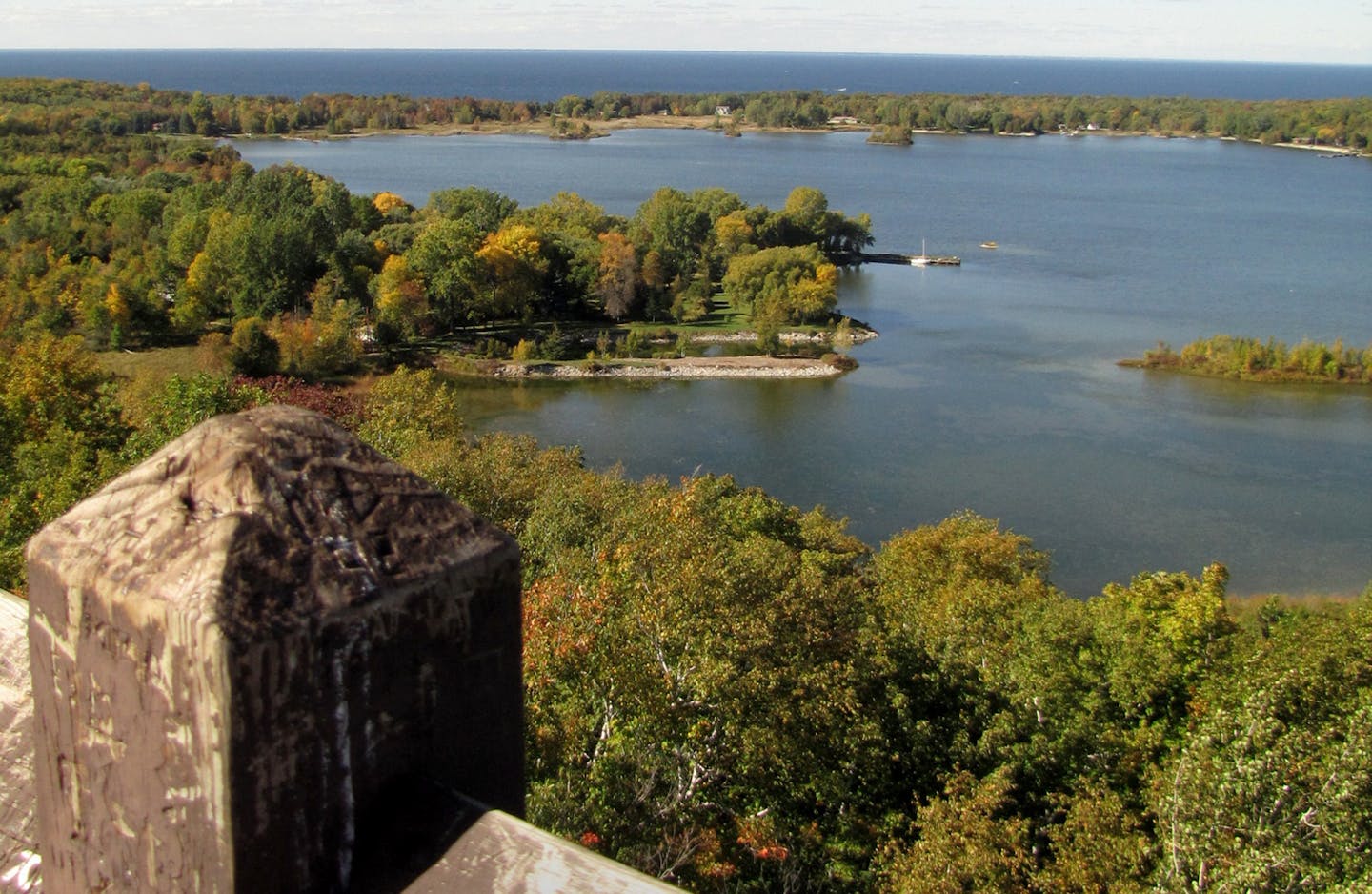 The reward at the end of the trail is the view stretching out over Sturgeon Bay from Potawatomi State Park.