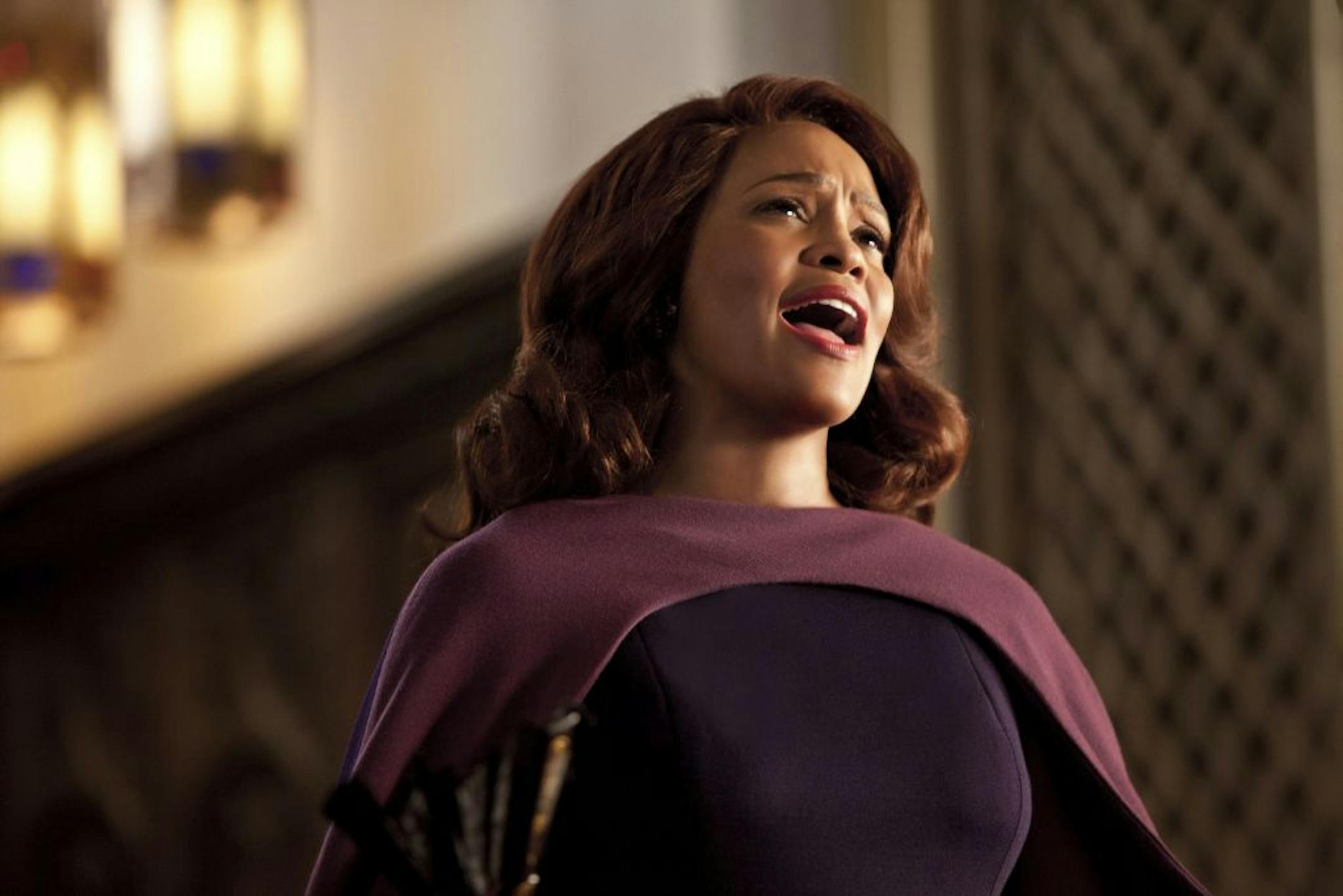 Emma (Whitney Houston, Exec. Producer) singing in TriStar Pictures' SPARKLE.