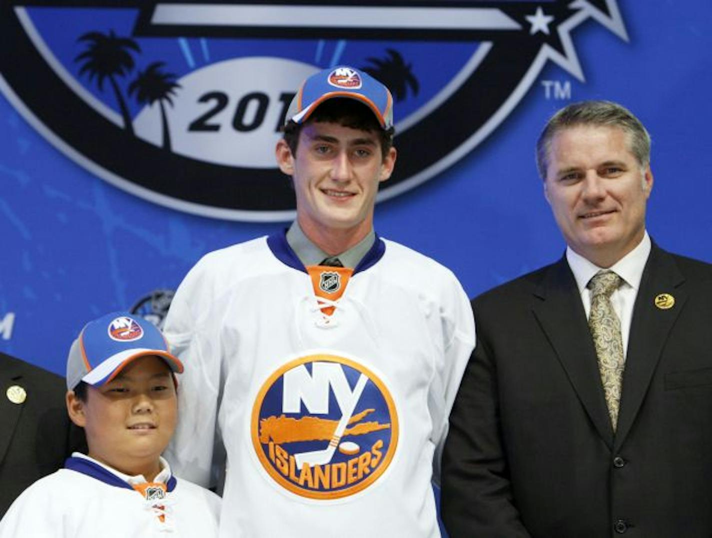 Brock Nelson of the United States was the 30th pick by the New York Islanders in the first round of the National Hockey League draft at Staples Center in Los Angeles Friday, June 25, 2010.