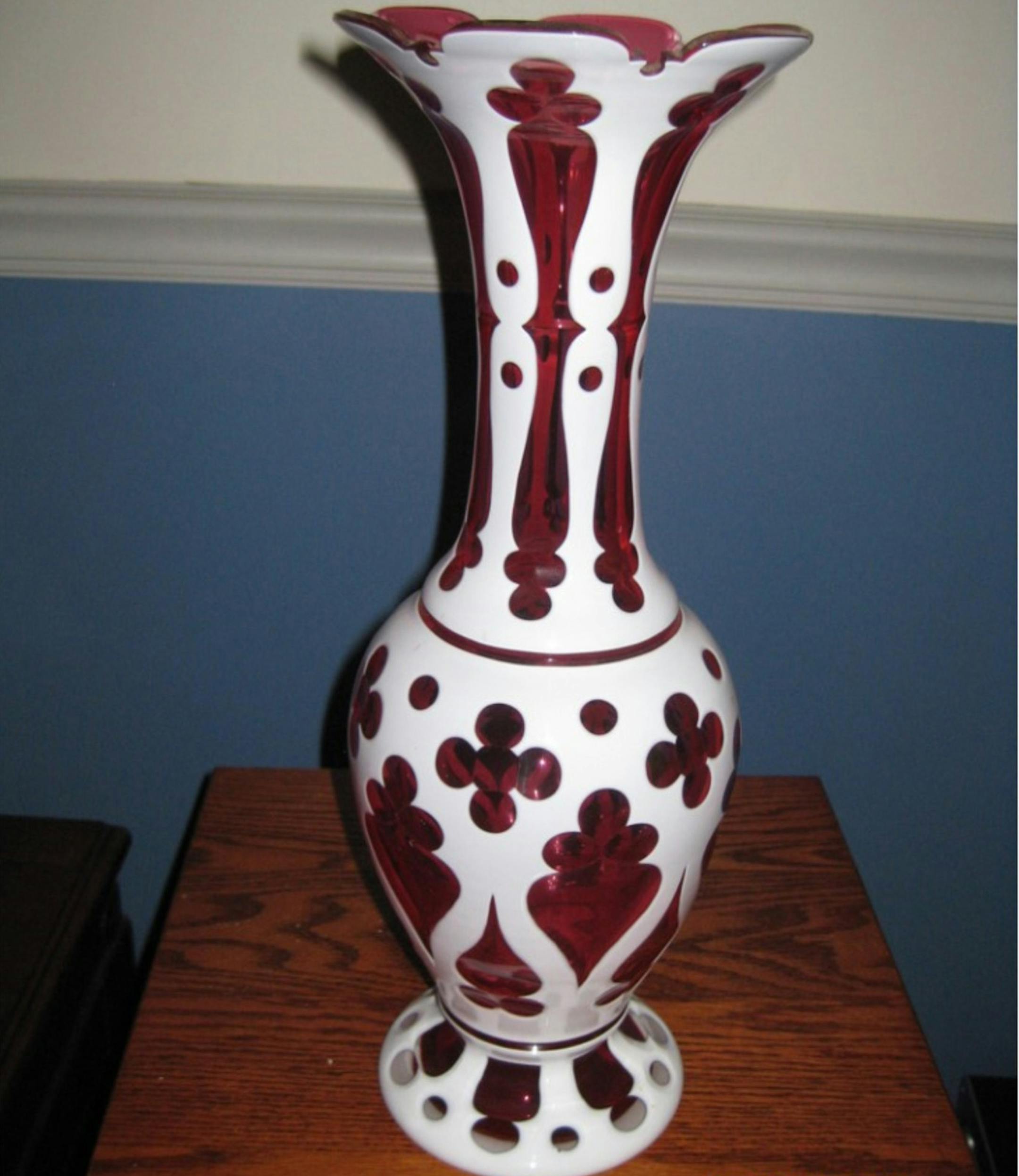 Tall and beautifully cut, this vase was probably once part of a pair. (Handout/TNS)