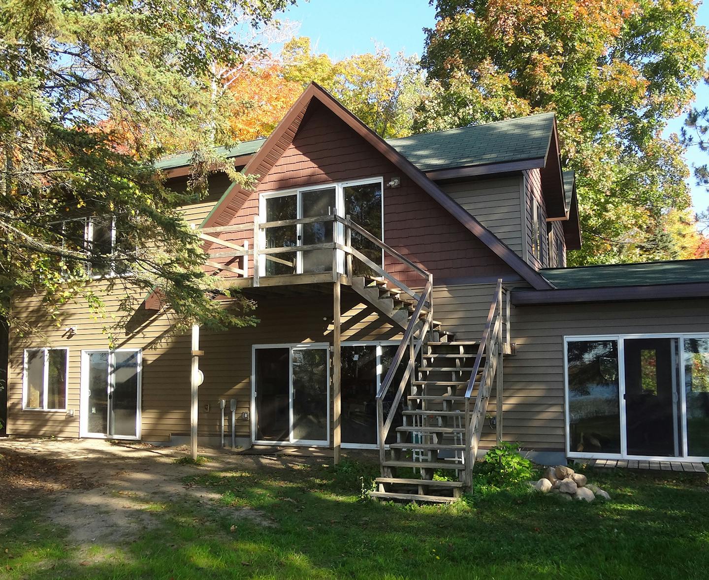 Vojtech cabin started out as a three-car garage with an unfinished loft.