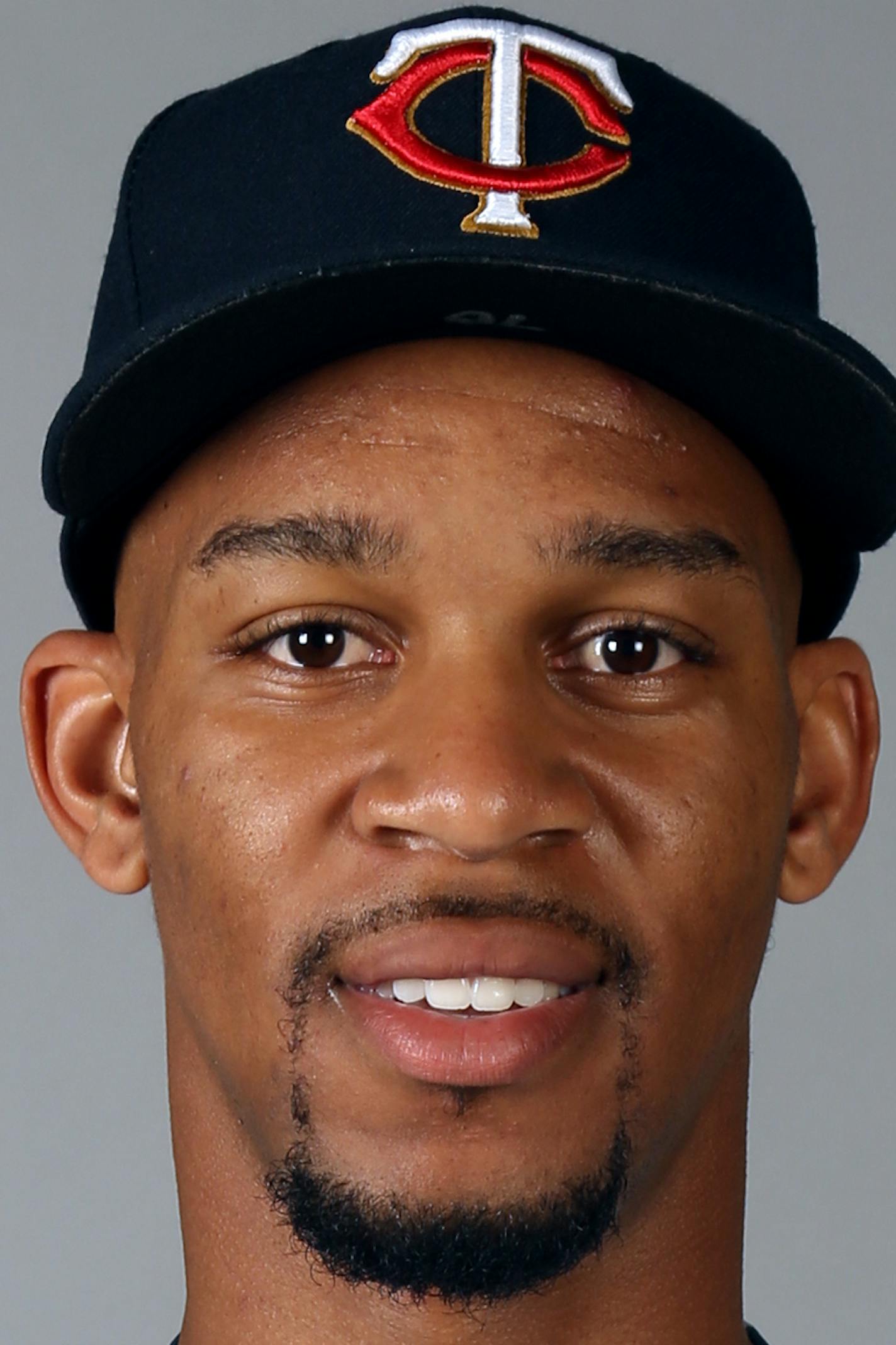 FORT MYERS, FL - MARCH 3: Byron Buxton #70 of the Minnesota Twins poses during Photo Day on Tuesday, March 3, 2015 at Hammond Stadium in Fort Myers, Florida. (Photo by Robbie Rogers/MLB Photos via Getty Images) *** Local Caption *** Byron Buxton ORG XMIT: 532475317