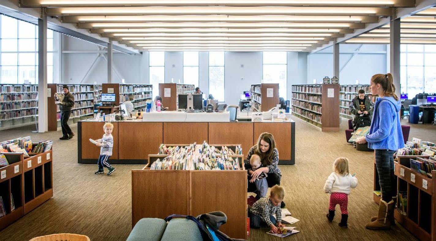 The new Hennepin County library in Brooklyn Park.