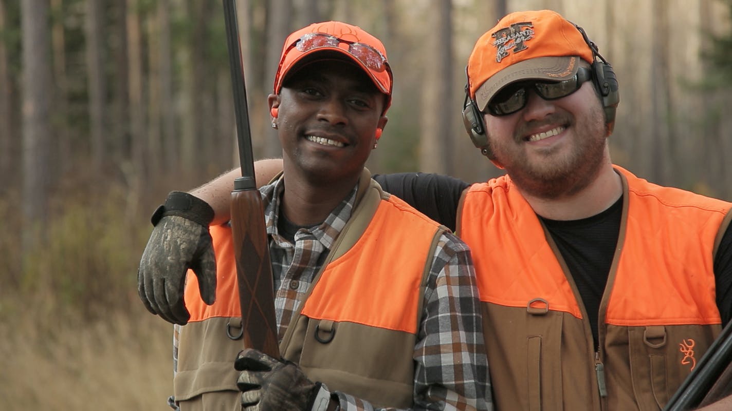 Piere Canser, left, and Alex Aavang were among past attendees of the "Modern Carnivore Experience" sponsored by Modern Carnivore, a Minnesota-based multi-media digital platform that introduces adults and others to hunting.