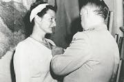 Virginia Hall was awarded the Distinguished Service Cross by Gen. William Donovan, chief of Office of Strategic Services, in 1945.