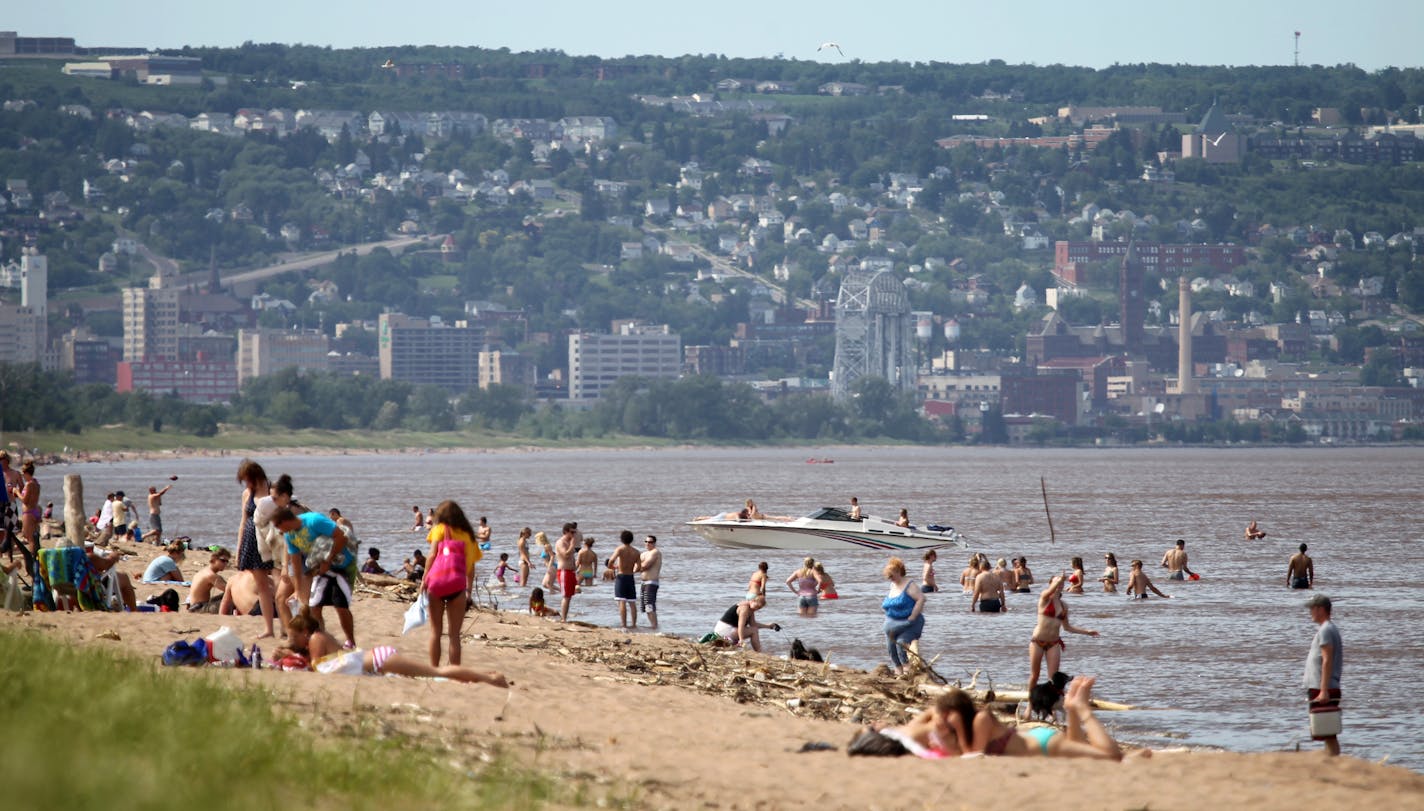 In Duluth, Park Point to be exact gives you a whole new look at the North Shore. Its sand dunes and dune grass, a seemingly never ending shore line filled with drift wood and sand.. If you didn&#xd5;t know it was there you might never see the certain beauty it provides. [ TOM WALLACE &#xa5; twallace@startribune.com _ Assignments #20024190A_ June 27, 2012_ SLUG: northshore0712_ EXTRA INFORMATION: Deconstructed Fish and Chips, with local whitefish, at the Lake Avenue Cafe (394 Lake Avenue South, D